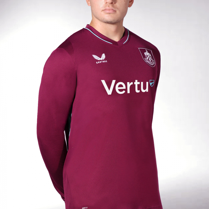 BURNLEY FC HOME SHIRT LONG SLEEVE ADULT 2026/27