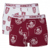 Burnley FC Crest Boxers Twin Pack