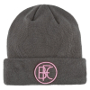 New Era Grey and Pink Cuff Beanie
