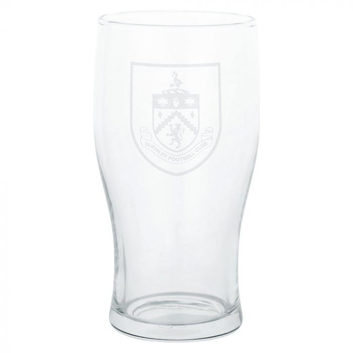 Burnley Fc Engraved Pint Glass