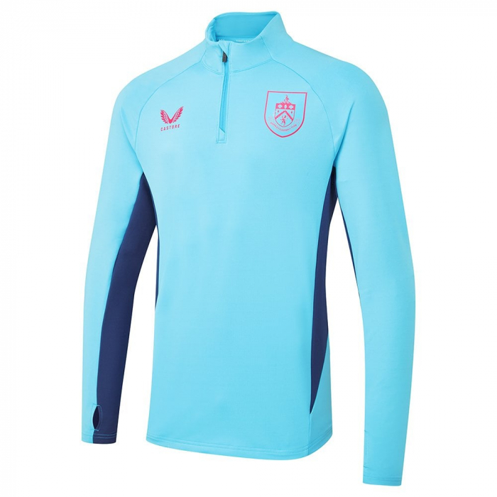 BURNLEY FC ADULT 1/4 ZIP TOP AQUARIUS 2024/25