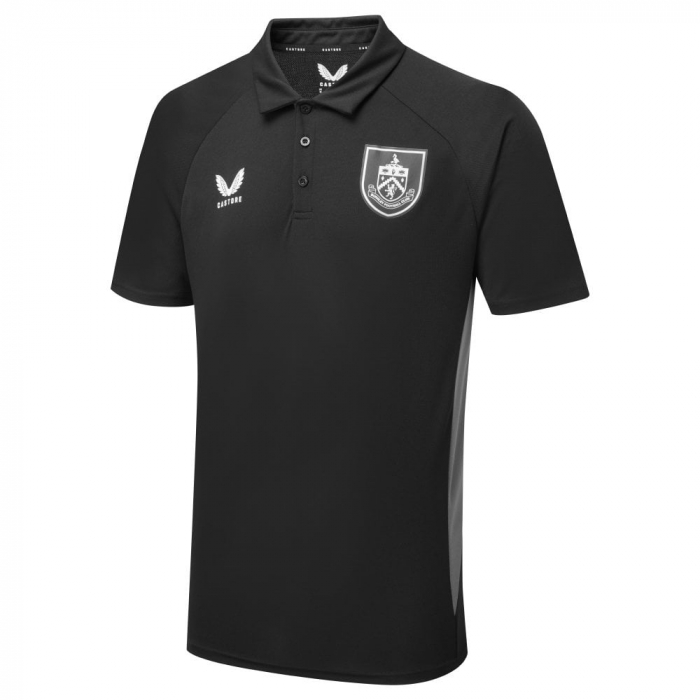 BURNLEY FC CAVIAR POLY POLO 2025/26