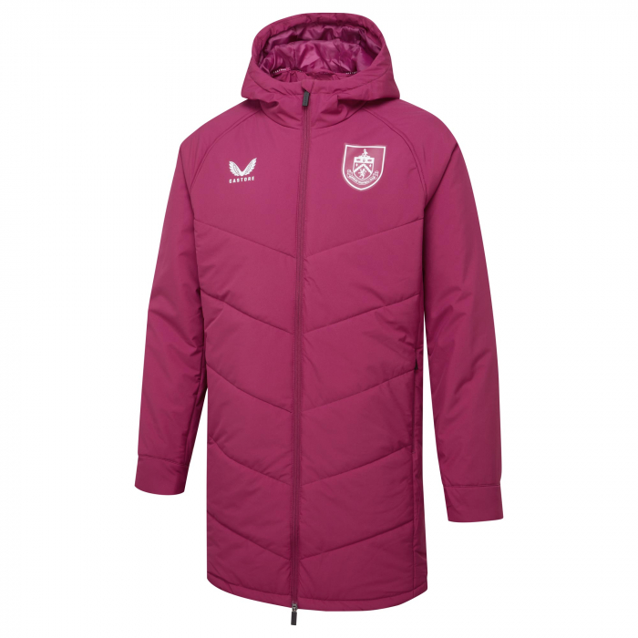 BURNLEY FC RASPBERRY PADDED JACKET 2025/26