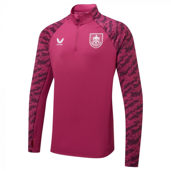 BURNLEY FC RASPBERRY MIDLAYER TOP JR 2025/26