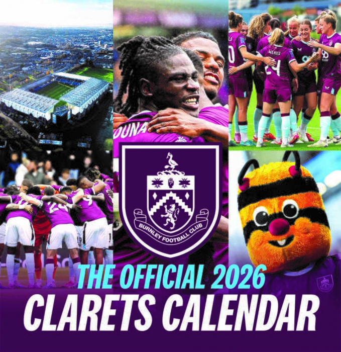 Burnley FC Official Desktop Calendar 2026