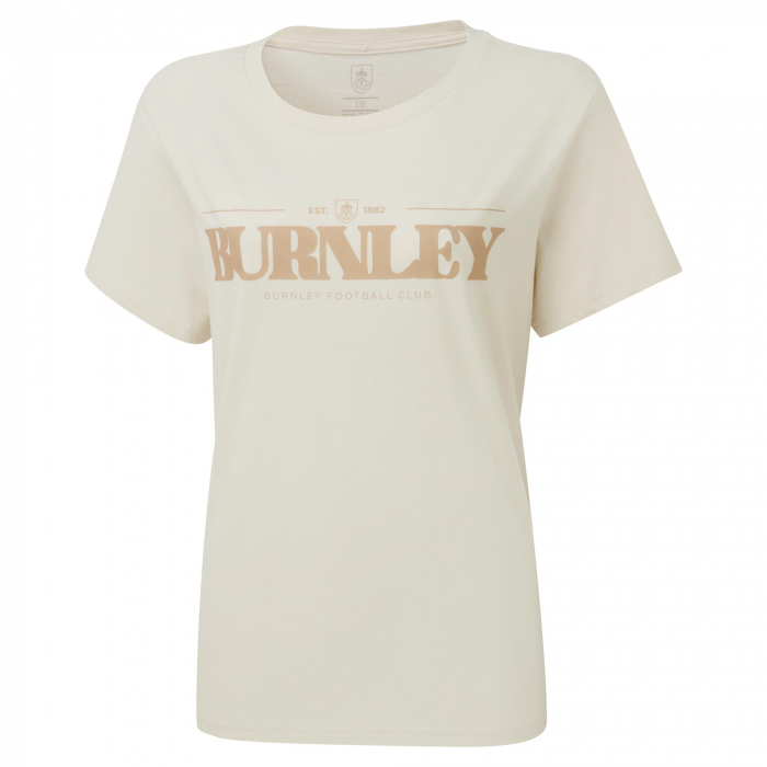 Burnley FC Womens Ecru T-Shirt