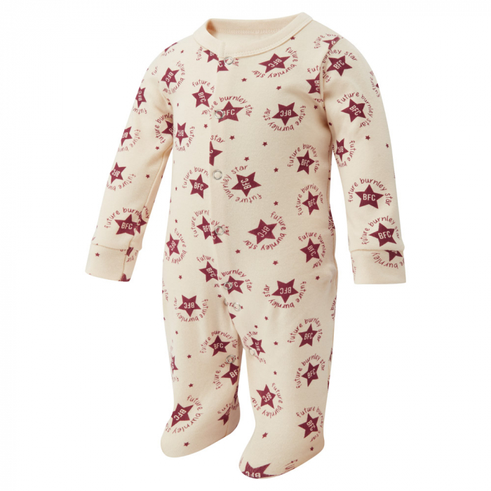 Burnley FC Baby Star Sleepsuit