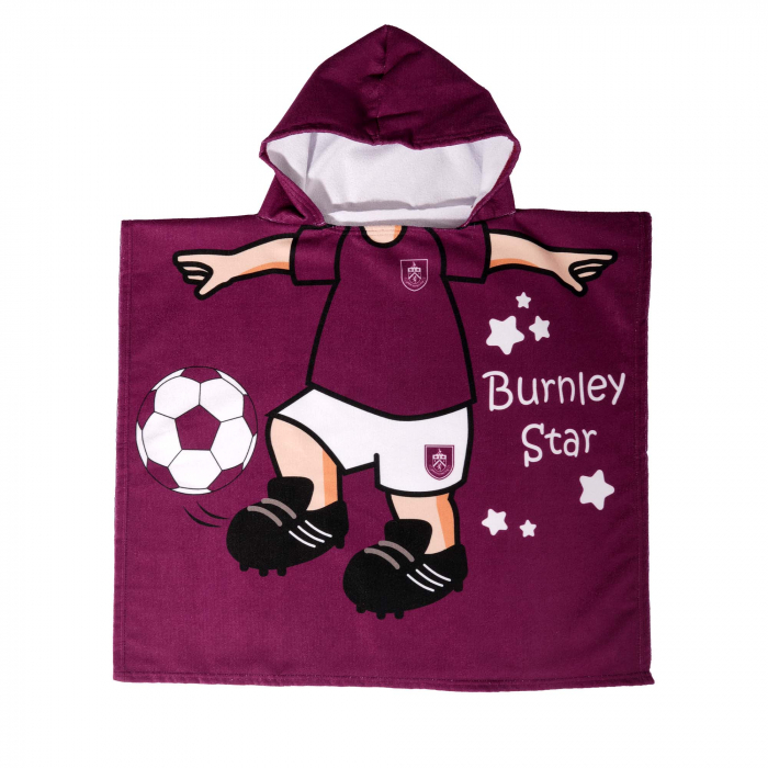 Burnley FC Kids Hooded Towel