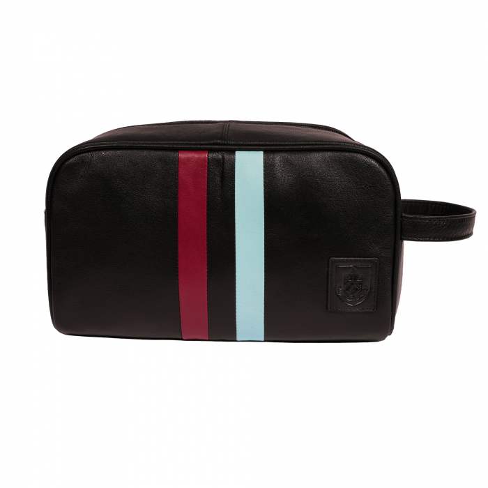 Burnley FC Leather Washbag Black
