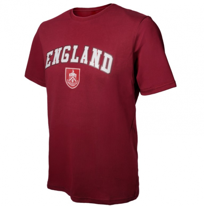 Burnley FC Club and Country T Shirt Claret