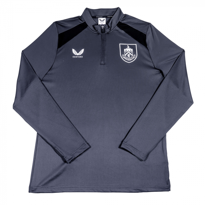 BURNLEY FC GREY QUARTER ZIP ADULT 2026/27