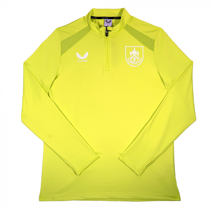 BURNLEY FC YELLOW QUARTER ZIP JUNIOR 2026/27