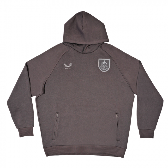 BURNLEY FC GREY TRAVEL O/H HOODIE ADULT 2026/27