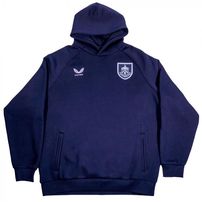 BURNLEY FC NAVY TRAVEL O/H HOODIE ADULT 2026/27
