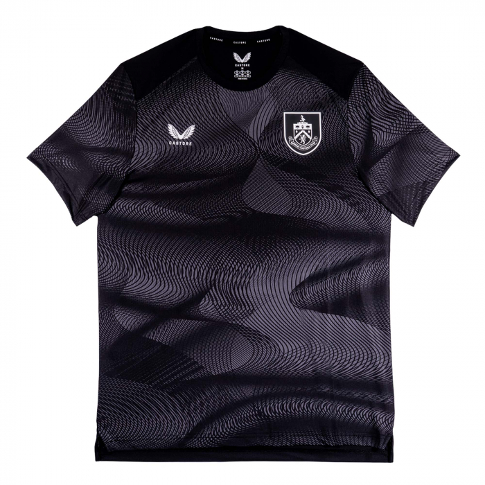 BURNLEY FC BLACK PRE MATCH TRAIN TEE ADULT 2026/27