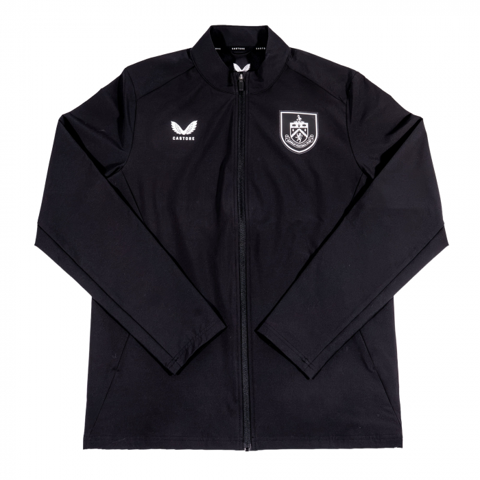 BURNLEY FC BLACK PRE MATCH JACKET ADULT 2026/27