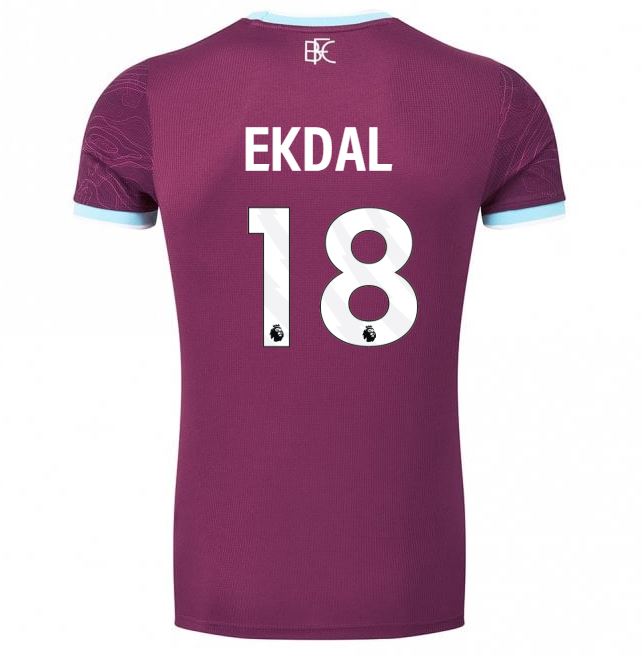 BURNLEY FC ADULT HOME SHIRT UNSPONSORED 2025/26