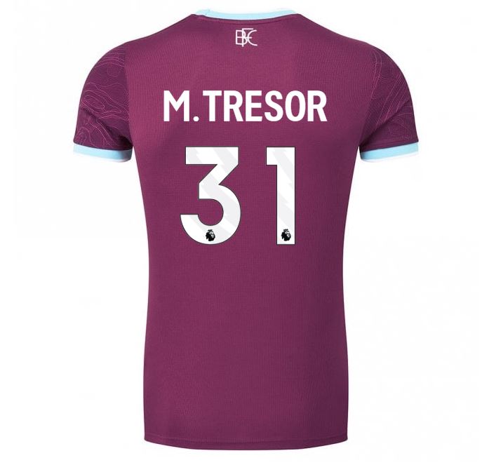 BURNLEY FC ADULT HOME SHIRT UNSPONSORED 2025/26